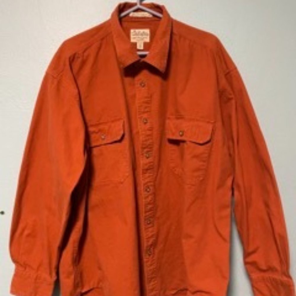 Cabela's Orange Work Shirt